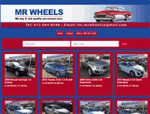 Tablet Screenshot of mrwheels.co.za